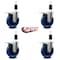 Service Caster 5'' Solid Poly Swivel 1-3/8'' Expanding Stem Caster Set Total Lock Brake, 4PK SCC-EXTTL20S514-SPUS-138-4 - alternate 3